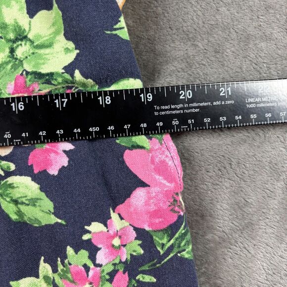 Old Navy Linen Floral Cami Jumpsuit NWT Boho Coastal Navy Floral Size 2X F109 - Picture 8 of 14